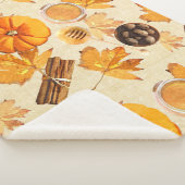 水彩秋の魔法ヴィンテージ香 シェルパブランケット (3/4)