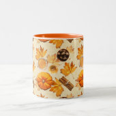 水彩秋の魔法ヴィンテージ香 ツートーンマグカップ (中央)