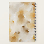 水彩秋の黄色と白のフローラ枠 プランナー手帳 (裏面)