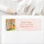 水彩秋の《植物》アスペン木 ラベル (インサイチュ)