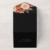 水彩秋エレガンス結婚ズ オールインワン招待状 (外側)