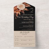 水彩秋エレガンス結婚ズ オールインワン招待状 (内側)