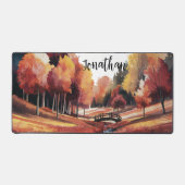 水彩秋エレガント デスクマット (正面)