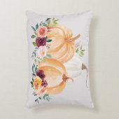 水彩秋カボチャとボホの花 アクセントクッション (正面(垂直))