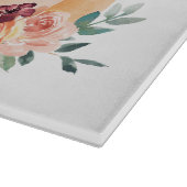 水彩秋カボチャとボホの花 カッティングボード (角)