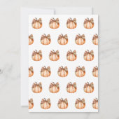 水彩秋カボチャ山花1st誕生日 招待状 (裏面)