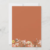 水彩秋カボチャ山花2nd誕生日 招待状 (裏面)