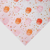 水彩秋カボチャ模様秋デコページ 薄葉紙 (詳細)