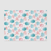 水彩秋カボチャ模様秋デコページ 薄葉紙 (正面)