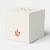 水彩秋カボチャ赤ちゃんシャワー フェイバーボックス (裏面サイド)