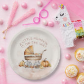 水彩秋カボチャ赤ちゃんシャワー ペーパープレート (パーティー)