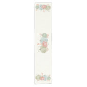 水彩秋カボチャ ショートテーブルランナー (正面)