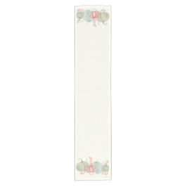 水彩秋カボチャ ショートテーブルランナー