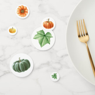 水彩秋テーブル散布秋 コンフェッティ