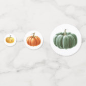 水彩秋テーブル散布秋 コンフェッティ (裏面)