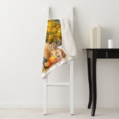 水彩秋ドッグデザイン – ゴールデンレトリバー シェルパブランケット (インサイチュ)