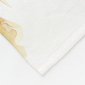 水彩秋ドッグデザイン – ドイツ語ポインタ フリースブランケット (角)