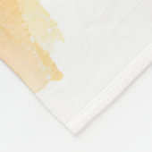 水彩秋ドッグデザイン – ベーグル フリースブランケット (角)