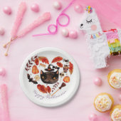 水彩秋ハロウィーンベビーシャワーお洒落 ペーパープレート (パーティー)