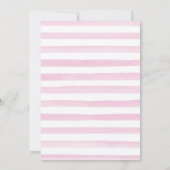 水彩秋パステルカラーパンプキンベビーシャワー サンキューカード (裏面)