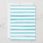 水彩秋パステルカラーパンプキンベビーシャワー サンキューカード (裏面)