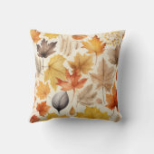 水彩秋パターン クッション (裏面)