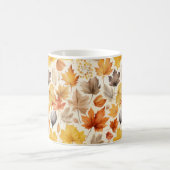 水彩秋パターン コーヒーマグカップ (中央)