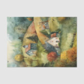 水彩秋ファームデカップージティッシュペーパー 薄葉紙 (正面)