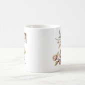 水彩秋フローライニシャルT コーヒーマグカップ (中央)