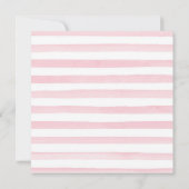 水彩秋フローラカボチャリースベビーシャワー 招待状 (裏面)