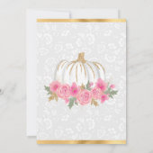 水彩秋フローラカボチャSweet sixteen 招待状 (裏面)