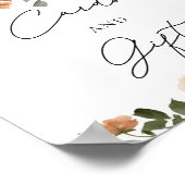 水彩秋フローラカードとギフト ポスター (角)