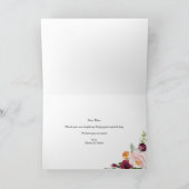 水彩秋フローラガーランドハッピーマザーズデイ カード (内部)