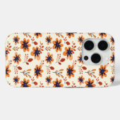 水彩秋フローラシームレスパターン Case-Mate iPhoneケース (裏面 (横))