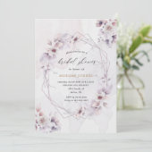 水彩秋フローラブライダルシャワー招待状 (スタンド正面)