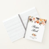 水彩秋フローラレシピ本 ノートブック (内部)