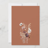 水彩秋フローラ婚約パーティ 招待状 (裏面)