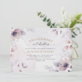 水彩秋フローラ婚約 招待状 (スタンド正面)