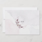 水彩秋フローラ婚約 招待状 (裏面)