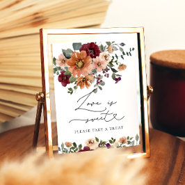 水彩秋フローラ愛は甘い取り治療 ポスター