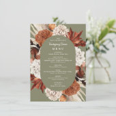 水彩秋フローラ枠感謝祭メニュー メニュー (スタンド正面)