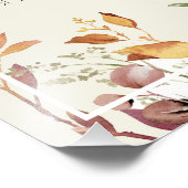 水彩秋フローラ観葉座席図プリント フォトプリント            (角)