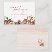 水彩秋ラブブライダルShoweFlatノートカード ノートカード (正面/裏面)