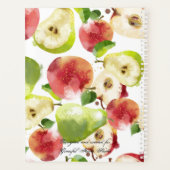 水彩秋リンゴデイリープランナー/ジャーナル プランナー手帳 (裏面)