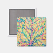 水彩秋リーフカスタムマグネット マグネット (正面/裏面)