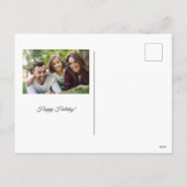 水彩秋ロードカボチャ落ちる離れ シーズンポストカード (裏面)