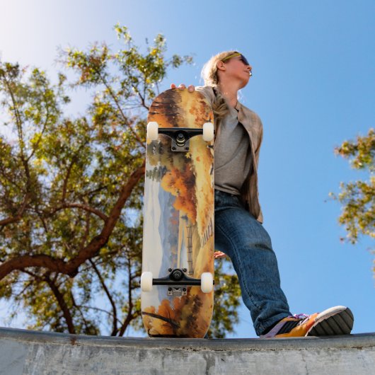 水彩秋ロードカボチャ落ちる離れ スケートボード (室外1)