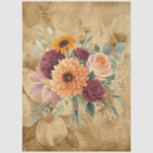 水彩秋山花オンパーチメント 薄葉紙 (正面)