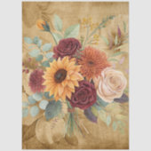 水彩秋山花オンパーチメント 薄葉紙 (正面)