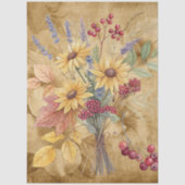 水彩秋山花オンパーチメント 薄葉紙 (正面)